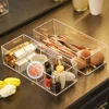 Clear Acrylic Makeup Layered Storage Box Dressing Table Cosmetic Lipstick Finishing Grid Box Desktop Drawer Storage Compartment 1