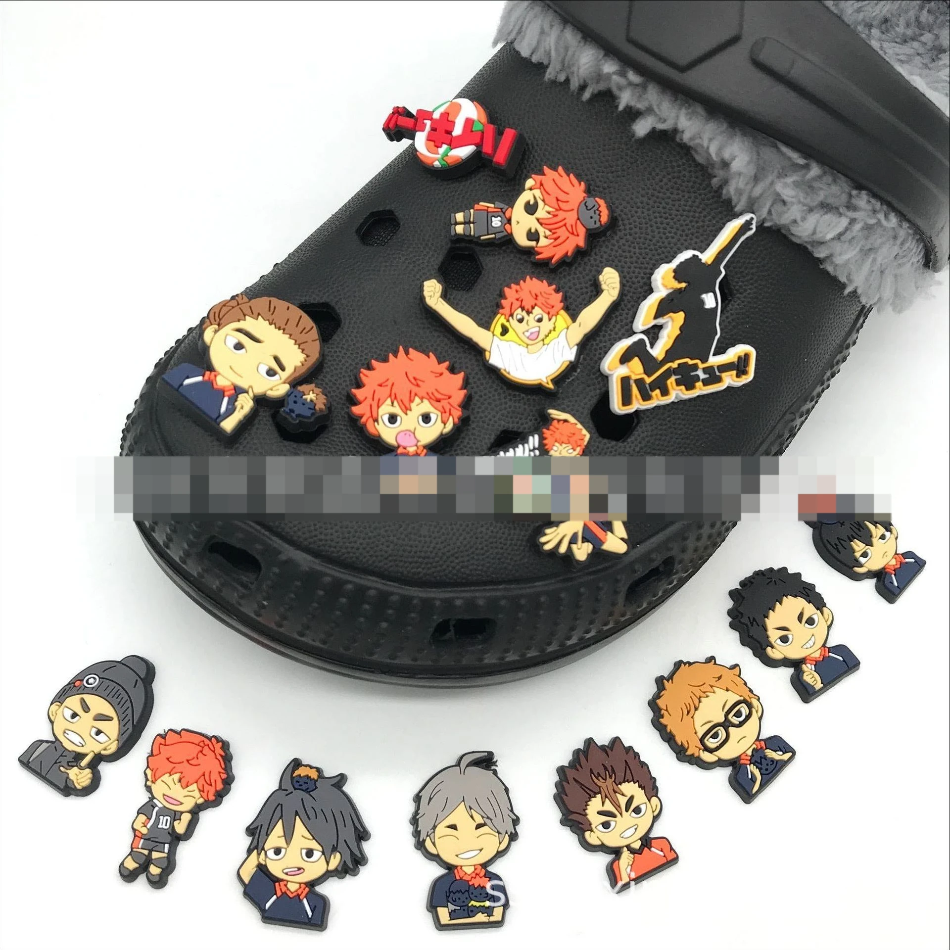 Haikyuu-Charms de zapatos de animados, pulseras con cordones, para decorar zapatos, hebilla, accesorios de Cosplay - AliExpress Novedad y uso especial