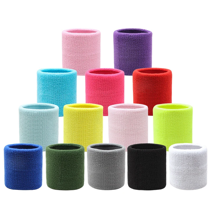 Cotton Wrist Support Wristband Sport Sweat Towel Cuff Wrist Guard Running Sweat Basketball Fitness Cycling Outdoor Wrist Strap