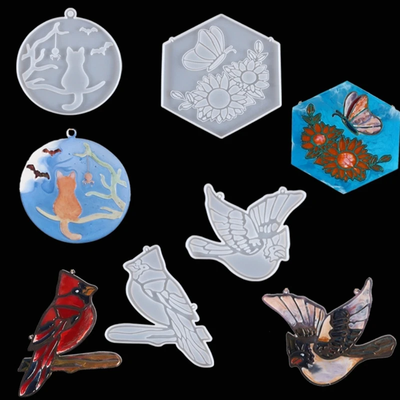 

Animal Pendant Mold for DIY Making Resin Geode Slices Coasters Cups Mats