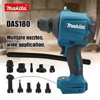 Souffleur d'air sans fil Makita DAS180 18V, machine multifonction pour dépoussiérer avec buse, pistolet de dépoussiérage, outil de gonflage 3