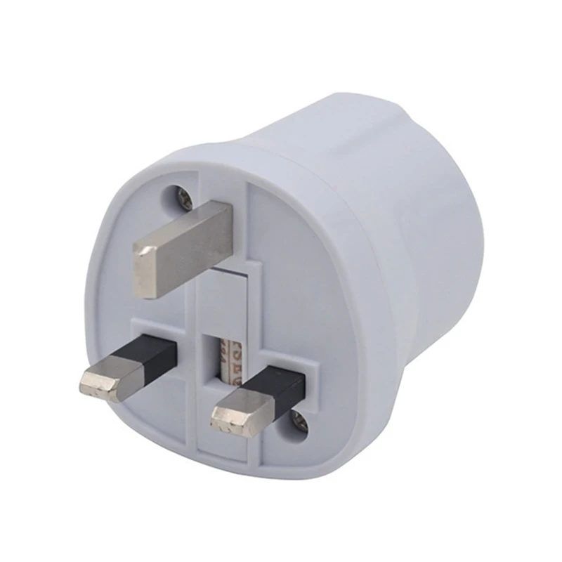 EU Euro European To UK Adaptor Portable Outdoors Travel Wall Adapter