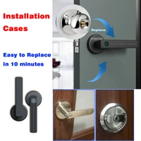 WINFREE Smart Fingerprint Lock Tuya Bluetooth Passcode Card Wooden Door Bedroom Keyless Entry Smart Lock Alexa Google Assistant - Image 4