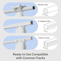 Tuya Zigbee/Bluetooth Track Curtain Robot Tuya Smart Rail Curtain Robot Smart Curtain Pusher Robot Support Siri Alexa Voice - Image 2