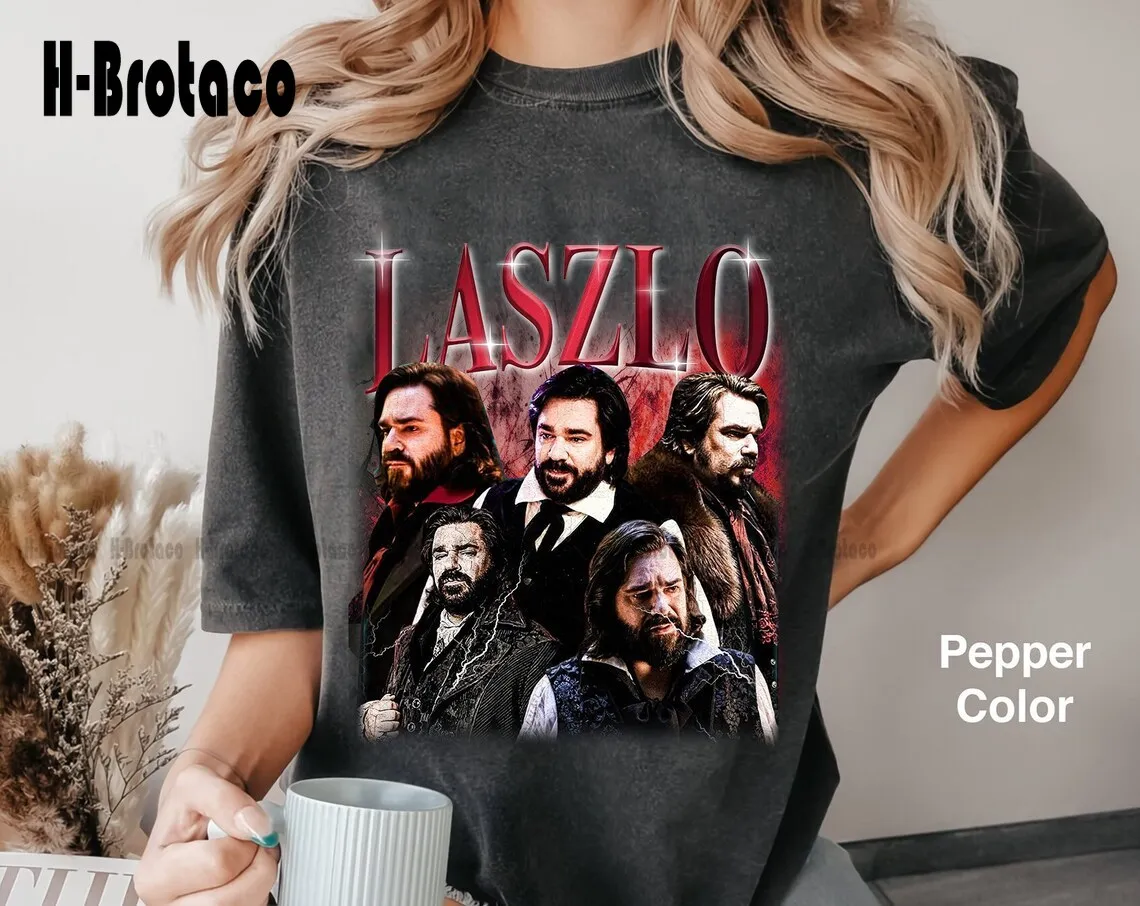 Retro Laszlo Shirt, Cosa Facciamo Nella Maglietta Delle Ombre, Cosa Possiamo Fare Nella Maglietta Delle Ombre, Cosa Facciamo Nelle Ombre T-Shirt Laszl