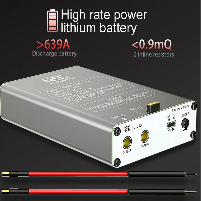 

I2C DL-03S Spot Welder Short 30A Welding Pen 5 Gears Adjustable Welding 18650 Nickel Sheet Lithium Battery Board Repair