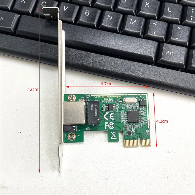 PCI Express PCI-E 네트워크 카드, LAN 어댑터 컨버터 네트워크 컨트롤러, RJ45, 10, 100, 1000M, 1 개