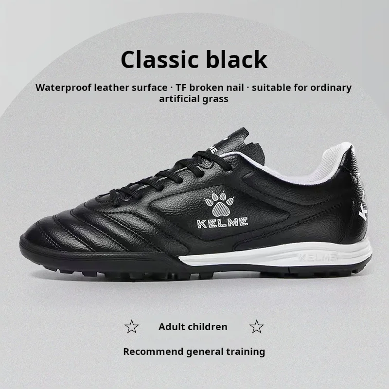 Kelme Tf Broken Nail Football Shoes Adult Youth Non-slip Football Shoes Artificial Grass Five-a-side Game Football Shoes Sports 7