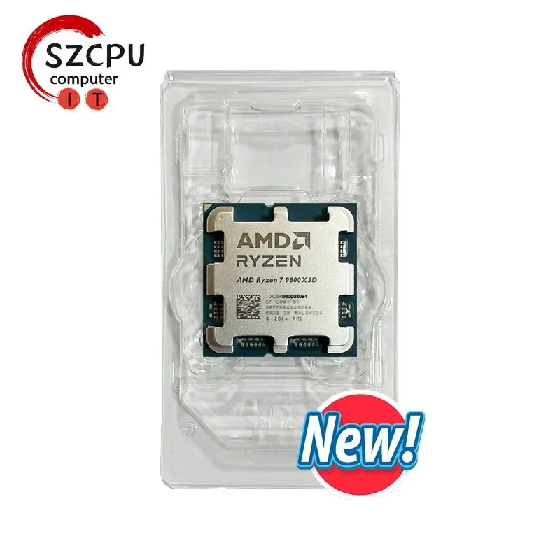 AMD R7 9800X3D ライジン ™ 7 9800X3D 新しいプロセッサ、8C/16T 120W