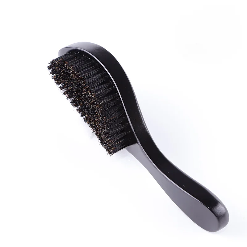 Bristle Men Wave Hairbrush Soft Boar Bristles Wooden Handle Hair Brush Hairstyling Tools for