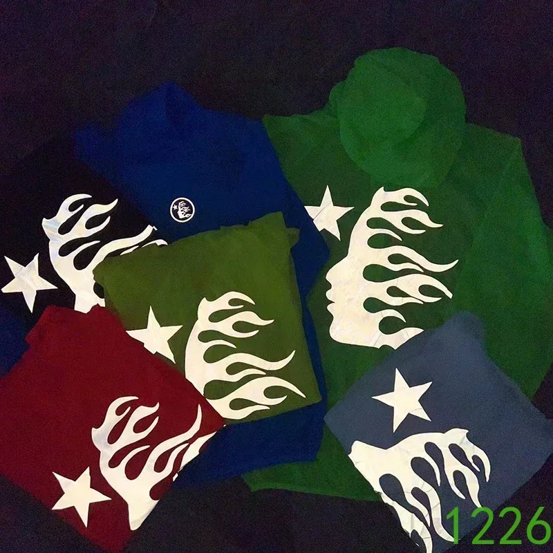 24ss HELLSTAR Oversized Jackets For Men Women 1:1 Logo Printed Quick Drying Clothes Hooded Sunscreen Jackets