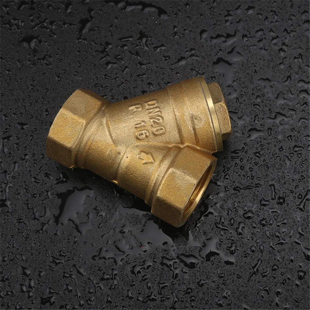 Y-shaped Brass Filter Thickened Pressurized Water Purification Heating Pipe Central Air Conditioning Filter Tennis Valve