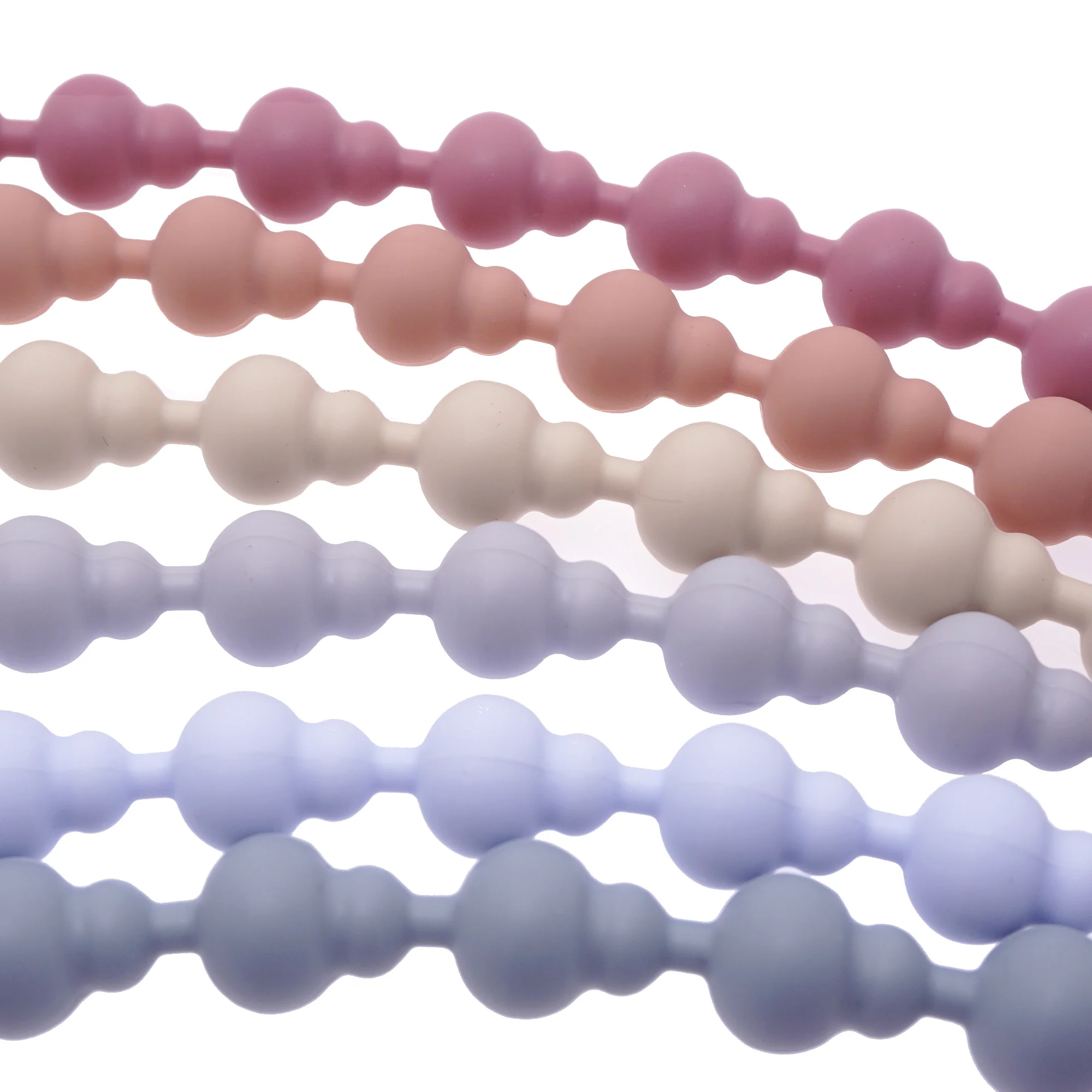 Beech Wood Silicone Bead Pacifier Clip Dummy Chain Holder Newborn Soother Chains Nipple Holder For Babies Teething Toy Baby Chew