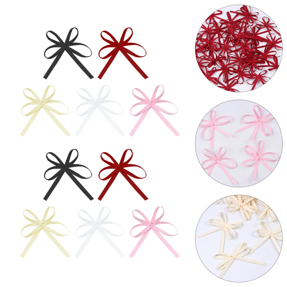 

100 Pcs DIY Ribbonation Creative Bowknot Shoes Adornment Manual Ribbon Ribbonative Polyester Accessories