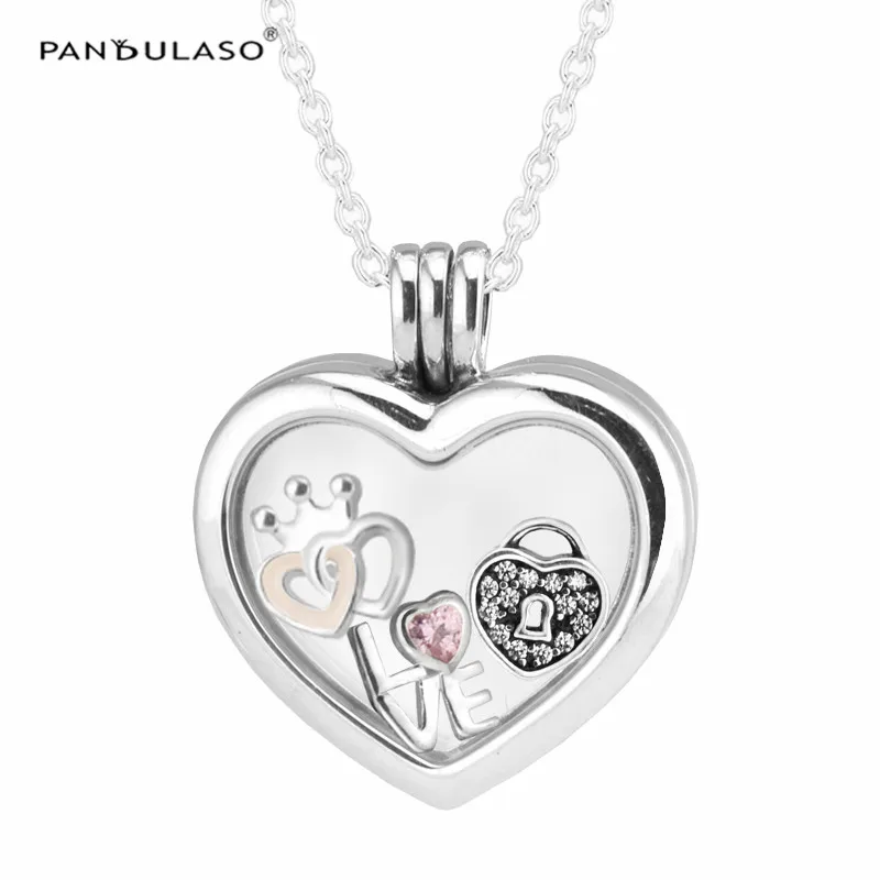 

Silver 925 Real 100% Forever Hearts Petites Pendant Necklace For Women Silver 925 Jewelry Choker Men's Chain Pearl Necklace