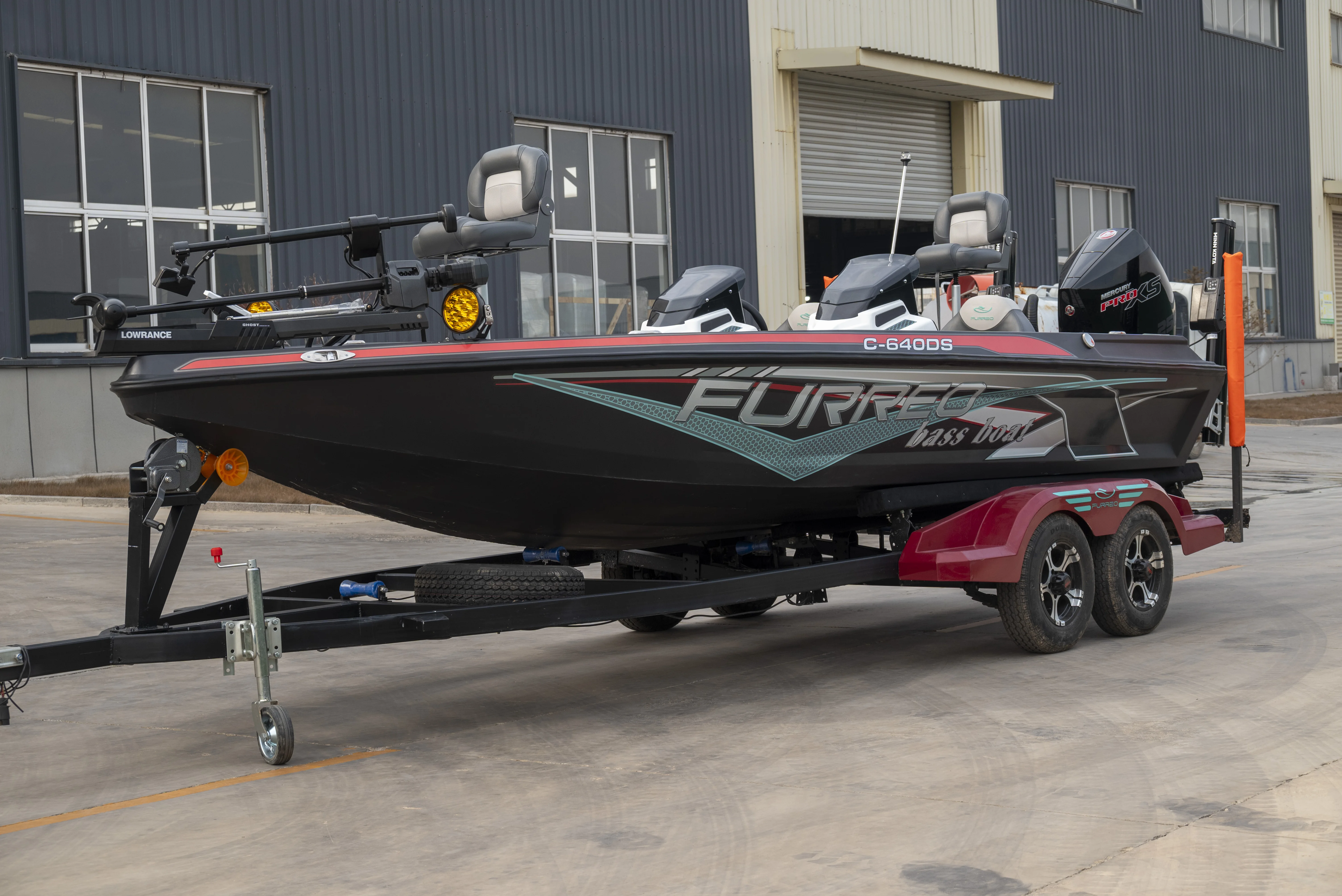 Premium Aluminum Fishing Boat C640-6.4m Length, 3-Person Capacity, 90-110km/h Speed, Heavy-Duty 4mm Transom