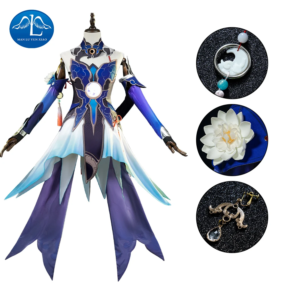 

Honkai Star Rail Jingliu Cosplay Costume Game Suit Uniform Role Play Halloween Party Outfit for Women