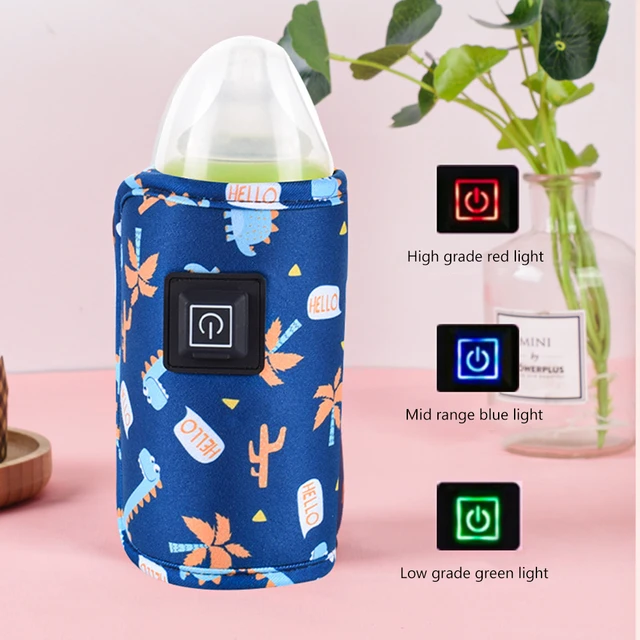 Chauffe-biberon Portable USB pour bébé, sac de voyage, chauffe-lait pour  nourrissons, couvercle chaud D08C - AliExpress