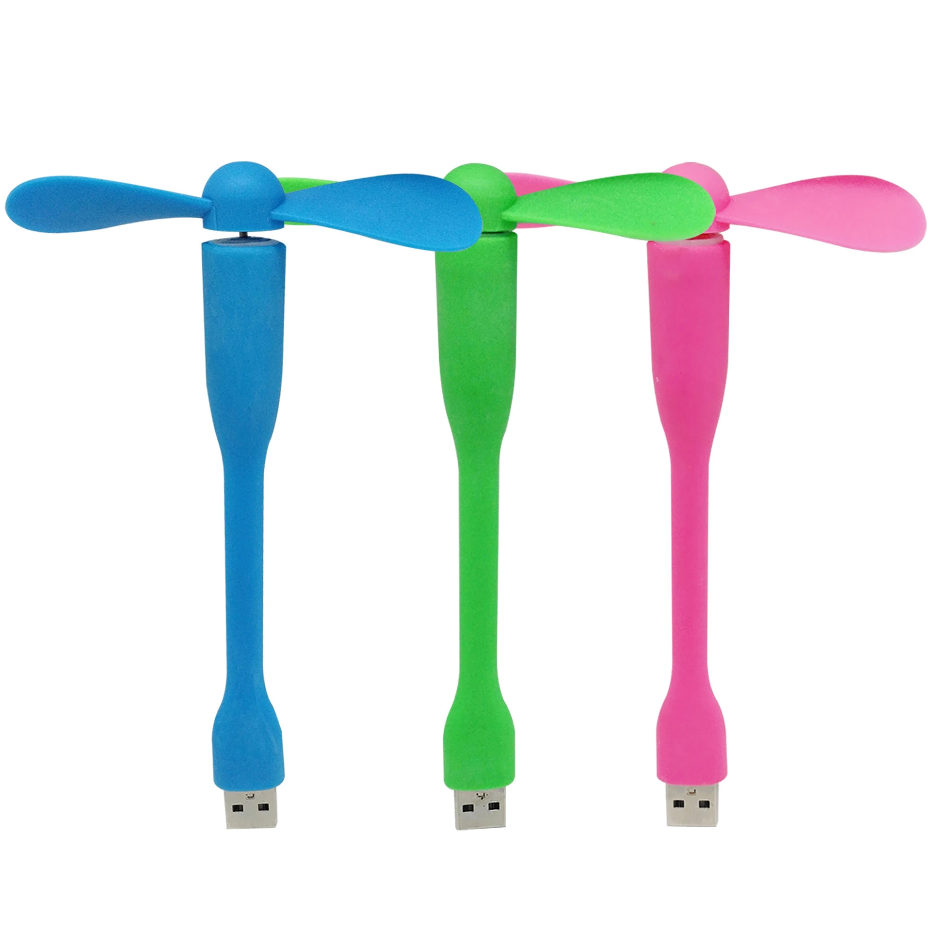 Heculas USB Fan Flexible Mobile Phone Mini Fan Removable Fans For Android iOS Type-C Power Bank Laptop USB Gadgets