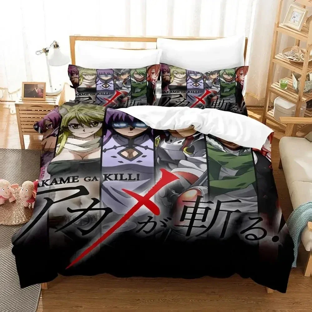 Fundas Almohada De Akame Juego De Cama Con Estampado De Anime