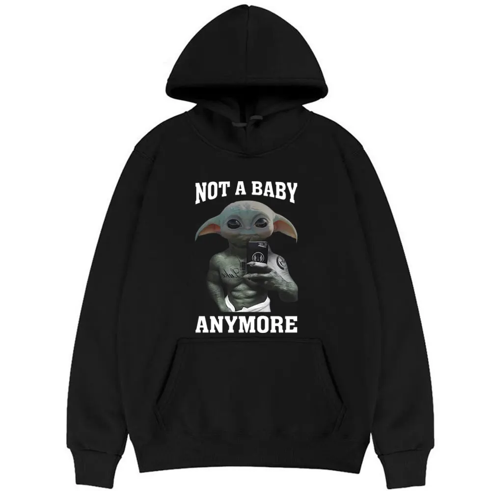 

Not A Baby Anymore Funny Meme Graphic Hoodie Men's Fashion Casual Oversized Sweatshirt Autumn Winter Male Fleece Cotton Hoodies