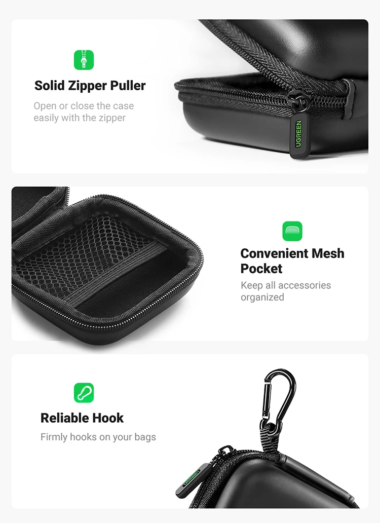 UGREEN Earphone Case For Apple Airpods Pro Hard Bag Wireless Bluetooth Headphones For Air Pods Airpod Cute Luxury Storage Case