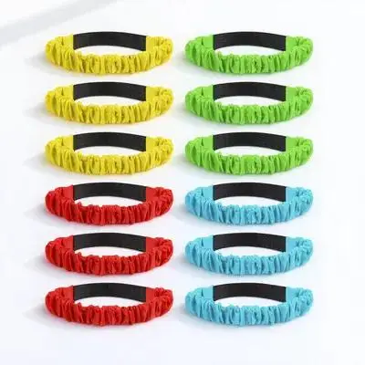 12Pcs 3 다리 레이스 밴드 탄성 타이 로프 프리미엄 패브릭 조절 가능한 스트랩 생일 카니발 릴레이 레이스 파티 용품