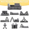 10PCS Modular Kids Play Couch, Convertible Child Sectional Sofa, Imaginative Furniture Play Set for Creative Kids 4
