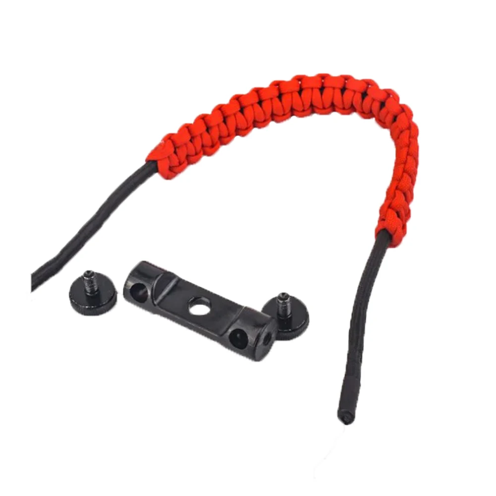 BICASTER Sangle de tir à l'arc réglable faite à la main pour arc recourbé (noir) - 1 pièce