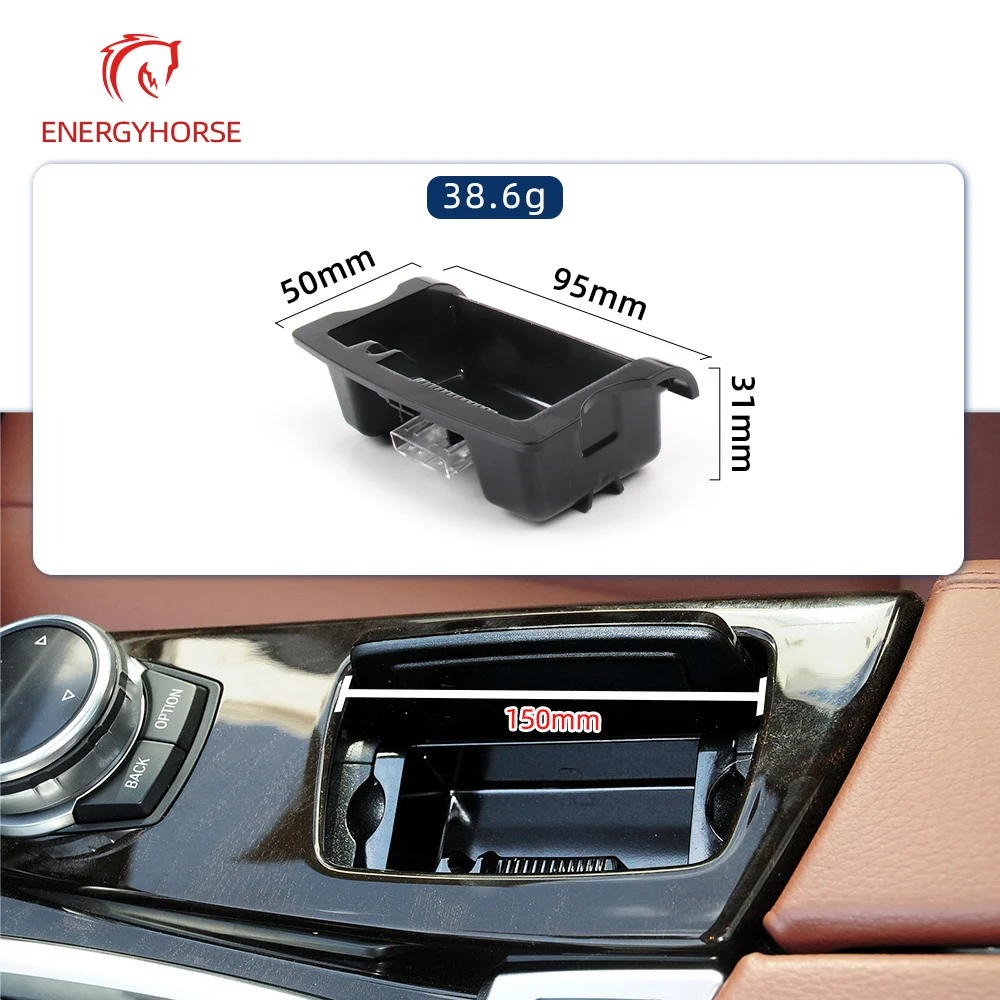 Car Ashtray Car Front Center Console Ashtray Cover Replacement for BMW 5 Serie F10 F11 F18