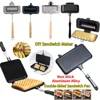 Hot Dog Toaster Non Stick Aluminum Alloy Bread Toast Breakfast Machine Sandwich Maker Waffle Pancake Baking Barbecue Oven Mold 1