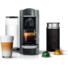 Nespresso Vertuo Plus Deluxe Coffee and Espresso Maker by De'Longhi, Titan with Aeroccino Milk Frother, 110 Volts 1