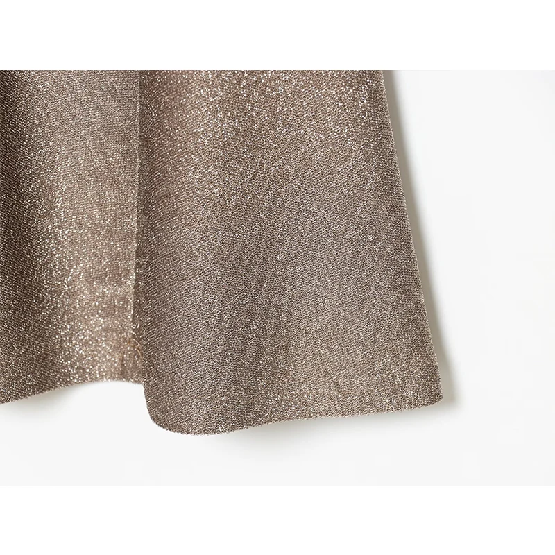 Elegant Metallic Thread Dress Woman Sleeveless Long Dresses for Women 2026 Shining Party Women's Summer Dress Evening Dresses