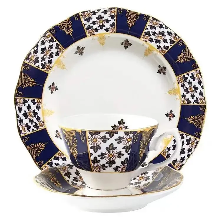 

Round British Regent Blue Series Bone China Coffee Cup - Elegant Design and Quality Craftsmanship