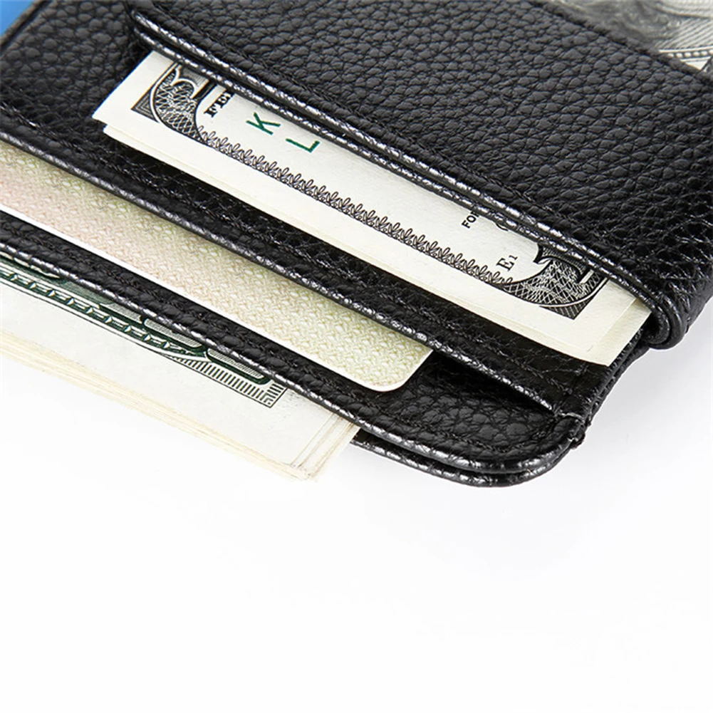 PU Men Wallet Card Holders Purse Men Business Slim Thin Multi-Layer Design Wallet Credit Cardholder Money Case Note Holder