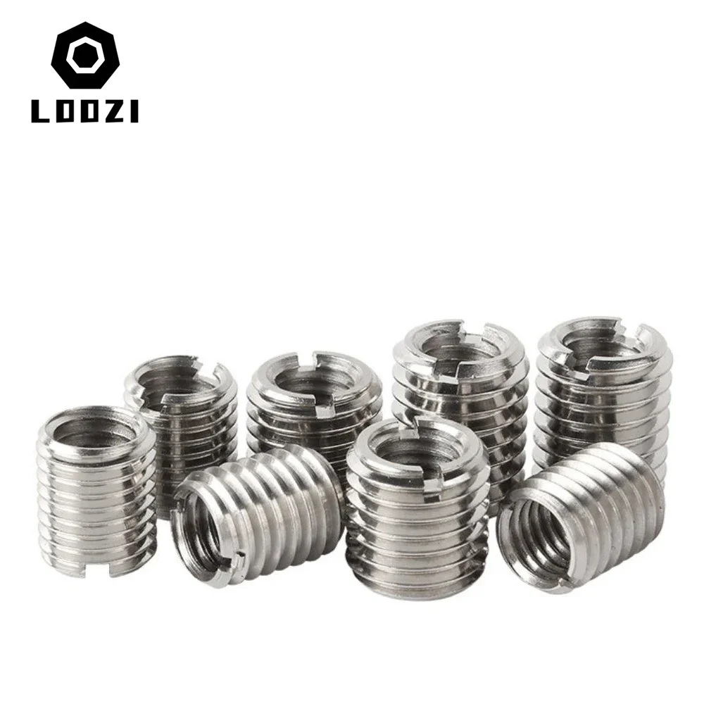 304 Stainless Steel Slotted Inside Outside Thread Adapter Screw M2-12Wire Thread Insert Sleeve Conversion Nut Coupler Convey1244