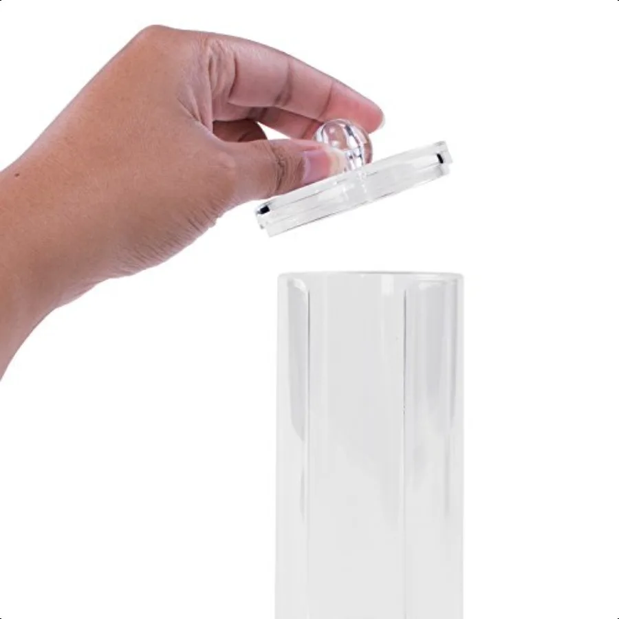 Clear Acrylic Makeup Remover Pad Organizer Rack