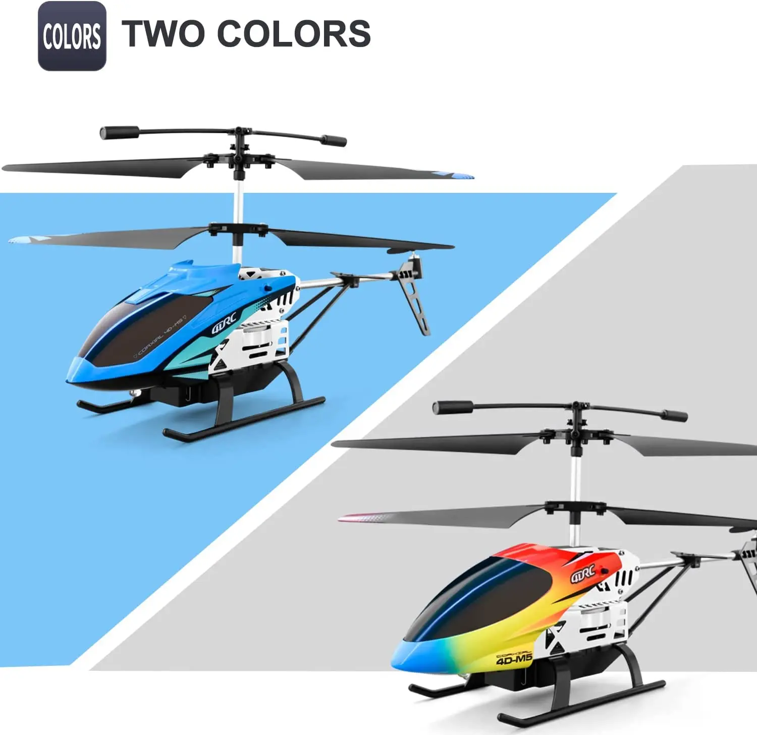 4DRC M5 Remote Control RC Helicopter with Gyro Altitude Hold Drone 3.5 Channel Aircraft Indoor Flying Kid Toy Gift for Boys Girl 6