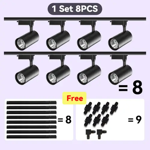 Led Track Light Set Ceiling Lamps Rail Lighting 220V Led Track Lamp Rail Light Spot Light Led Lights for Kitchen Shop Store Home - Image 24