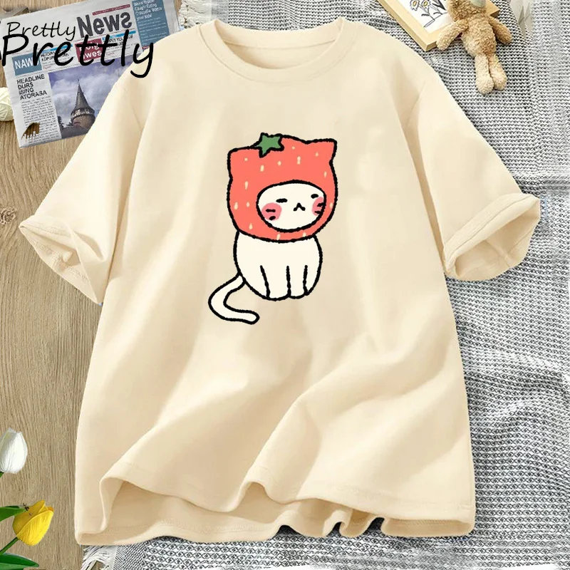 Yoongi Cat T-shirt Funny Printed Cotton Short Sleeve Tees Summer Unisex Women Men T Shirt Casual Round Neck T Shirts Streetwear 2