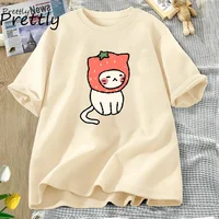 Yoongi Cat T-shirt Funny Printed Cotton Short Sleeve Tees Summer Unisex Women Men T Shirt Casual Round Neck T Shirts Streetwear 2