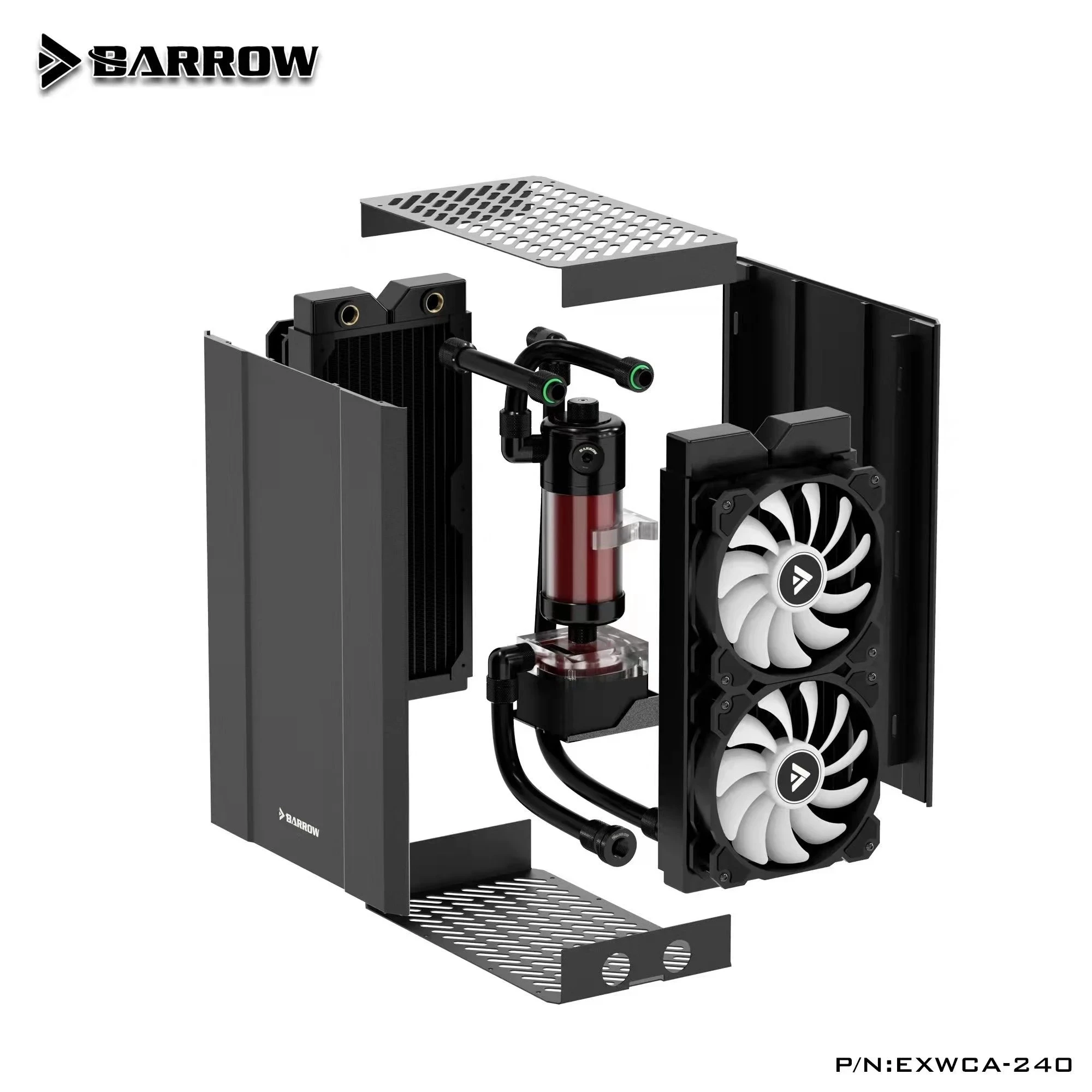 BarrowExternalWaterCoolingDockITXCaseSupportsDual240360mm