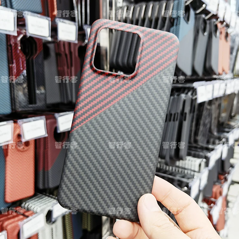 

ZXKE carbon fiber phone case for xiaomi 13 mi13pro thin and light attributes aramid fiber strong case