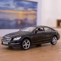 1/36 Scale Mercedes Benz CLS 63 AMG Car Model Toy Alloy Body Rubber Tire Simulation Pull Back Coupe Models Ornament Gift for Kid 1