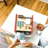 Gift Cute Practical Simulation Attractive Educational Play House Toys Wooden Convenient Market Cash Register Children Set 4