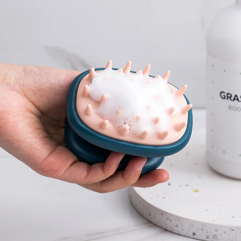 Jordan&Judy Silicone Head Hair Washing Comb Body Massager Brush Scalp Massage Brush Body Shower Bath Spa Slimming