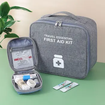 Home First Aid Kit Large Capacity Empty Medicine Storage Bag Portable Travel Medicine Box Survival Bag Emergency Bag For Car 1