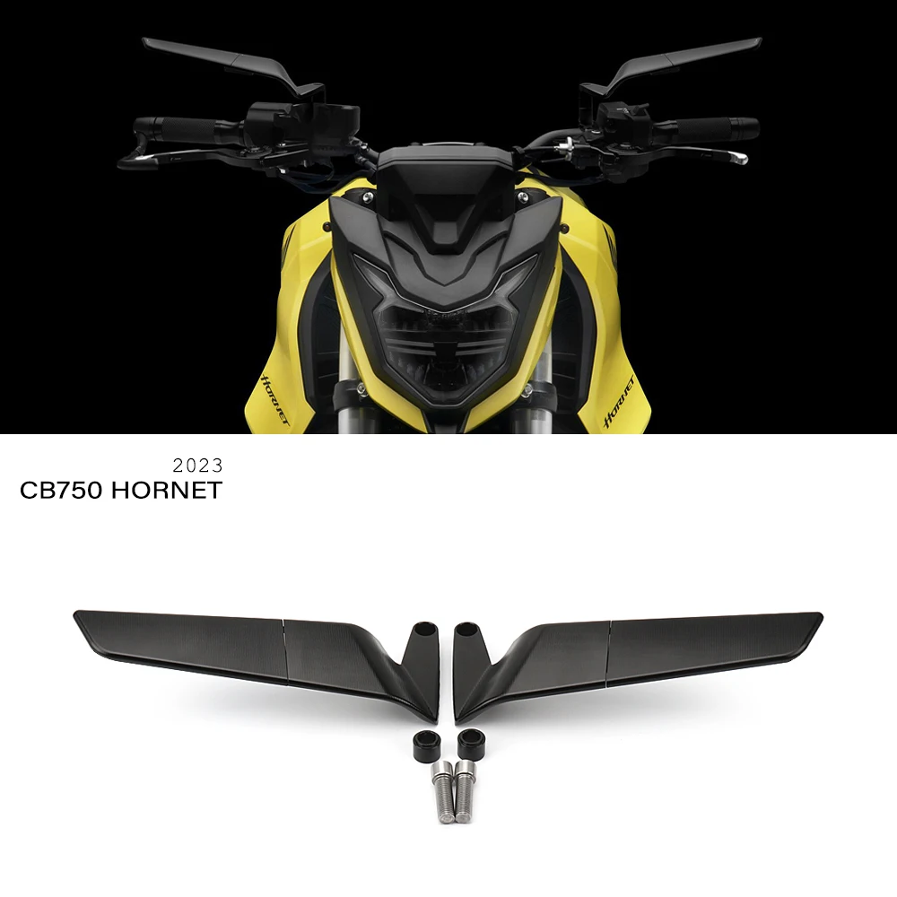 

For Honda CB 750 CB750 Hornet 2023 New Motorcycle Accessories Rearview Mirrors Adjustable Wind Wing Side Mirror Aluminum