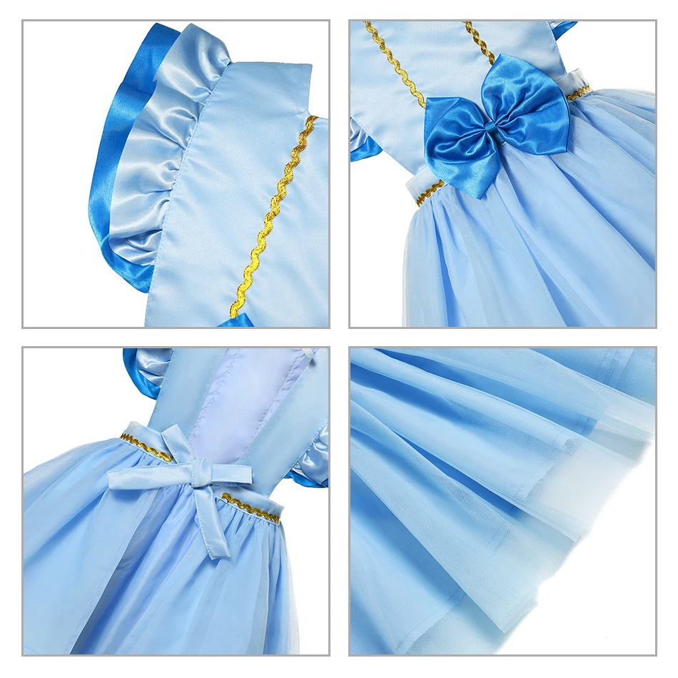 Baby Girls Princess Dress Fancy Costume Toddler Cosplay Arier Snow White Elsa Dress Infant Alice Gowns Girl Birthday vestidos boutique baby dresses