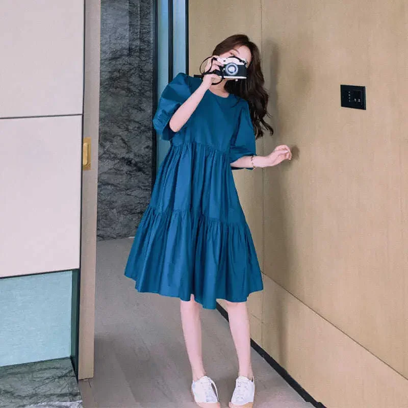 Fairy Women's Dress Blue Clothing White Kawaii Female